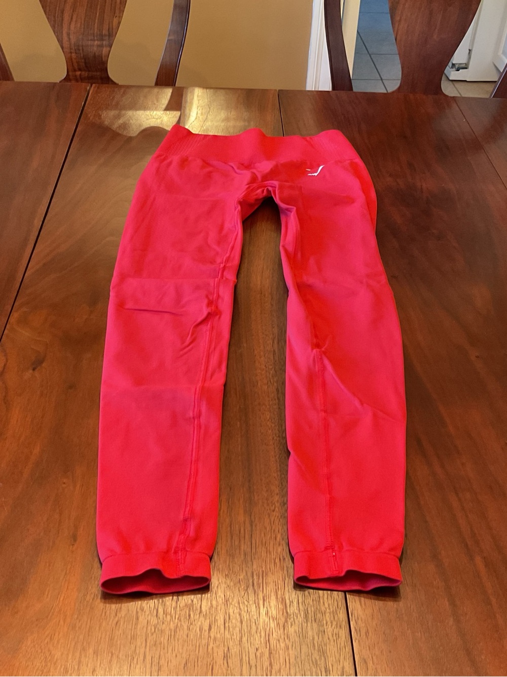 Gymshark Bright Red Women's Leggings with Side Pocket